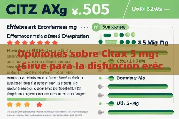 Opiniones sobre Citax 5 mg: ¿Sirve para la disfunción eréctil? - Priligy y su Efectividad